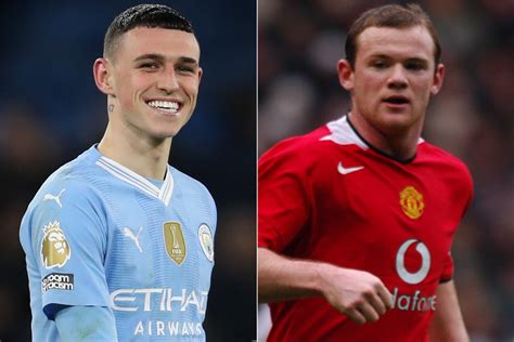 Phil Foden v Wayne Rooney – how do the two players .
